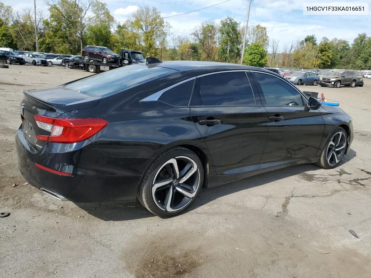 1HGCV1F33KA016651 2019 Honda Accord Sport