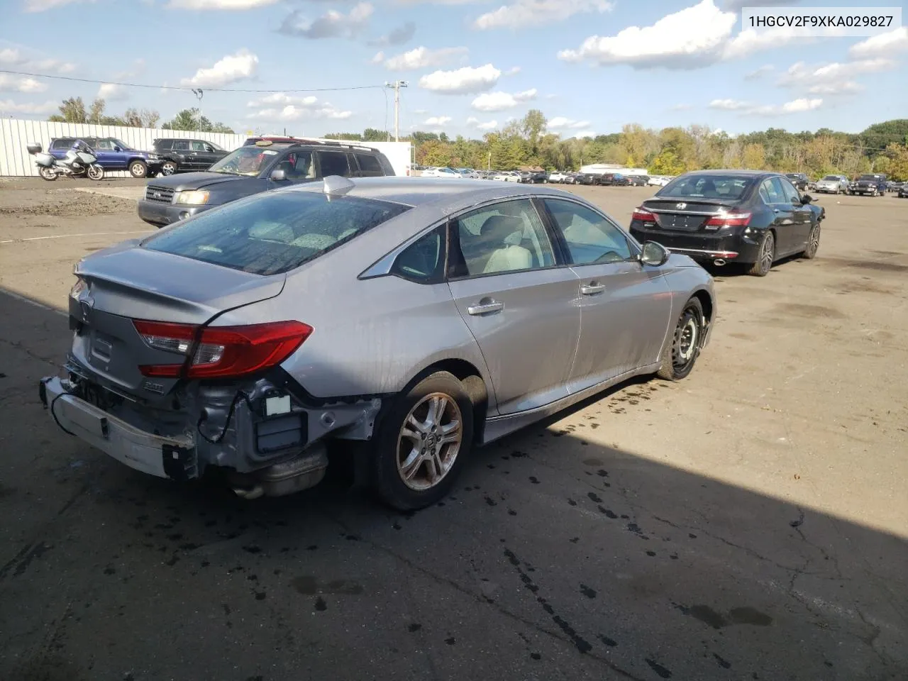 2019 Honda Accord Touring VIN: 1HGCV2F9XKA029827 Lot: 74725324