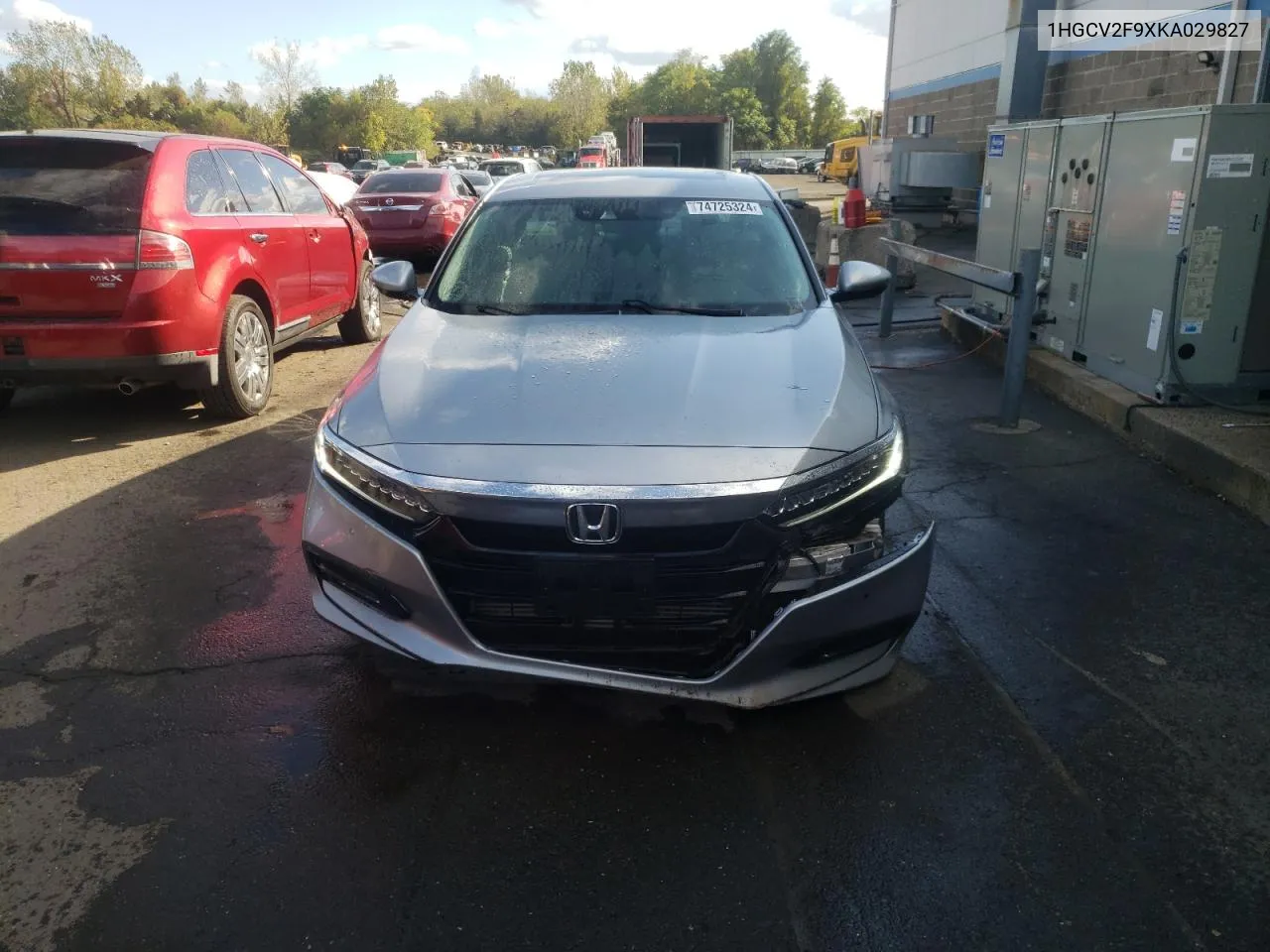 2019 Honda Accord Touring VIN: 1HGCV2F9XKA029827 Lot: 74725324