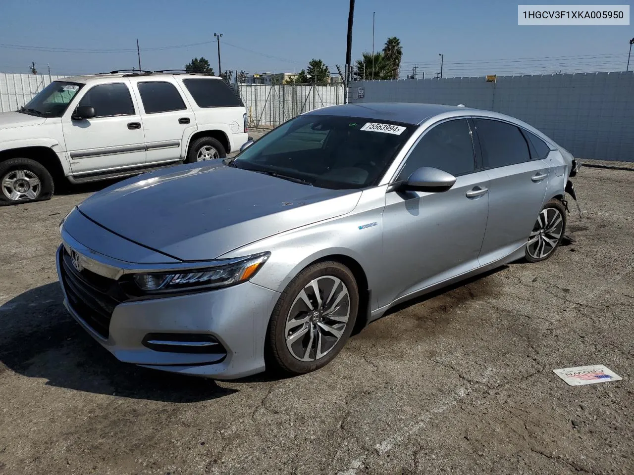 2019 Honda Accord Hybrid VIN: 1HGCV3F1XKA005950 Lot: 75563994