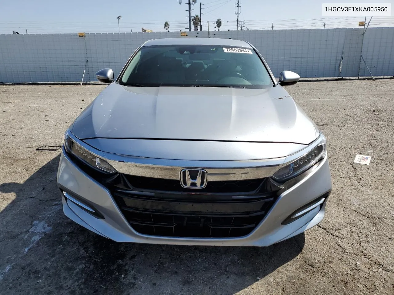 2019 Honda Accord Hybrid VIN: 1HGCV3F1XKA005950 Lot: 75563994