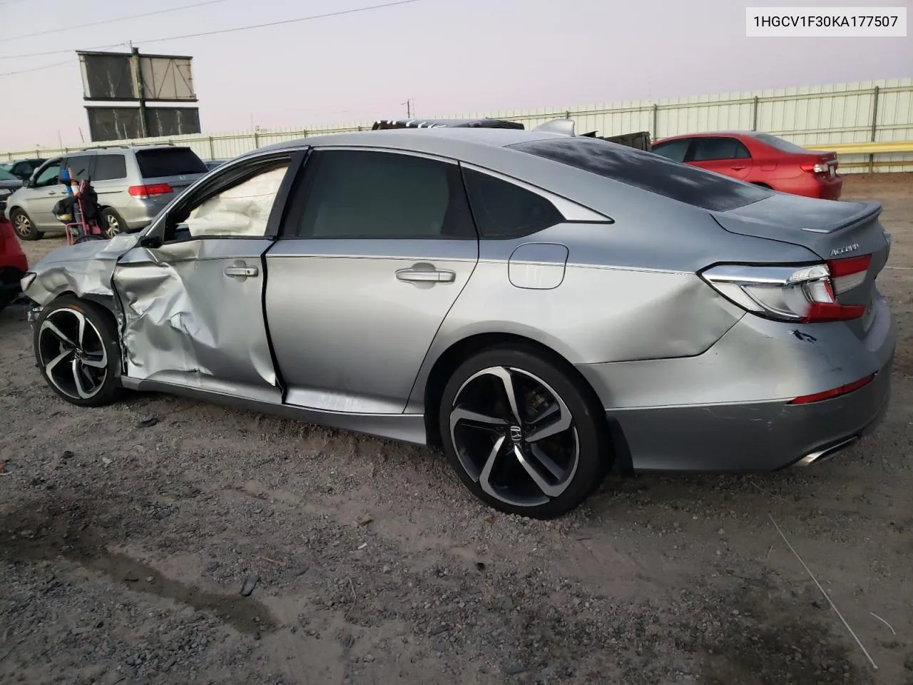 2019 Honda Accord Sport VIN: 1HGCV1F30KA177507 Lot: 75963774