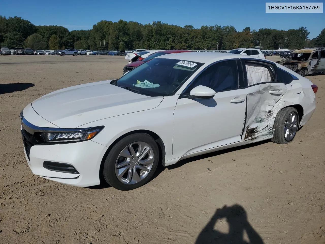 1HGCV1F16KA157759 2019 Honda Accord Lx