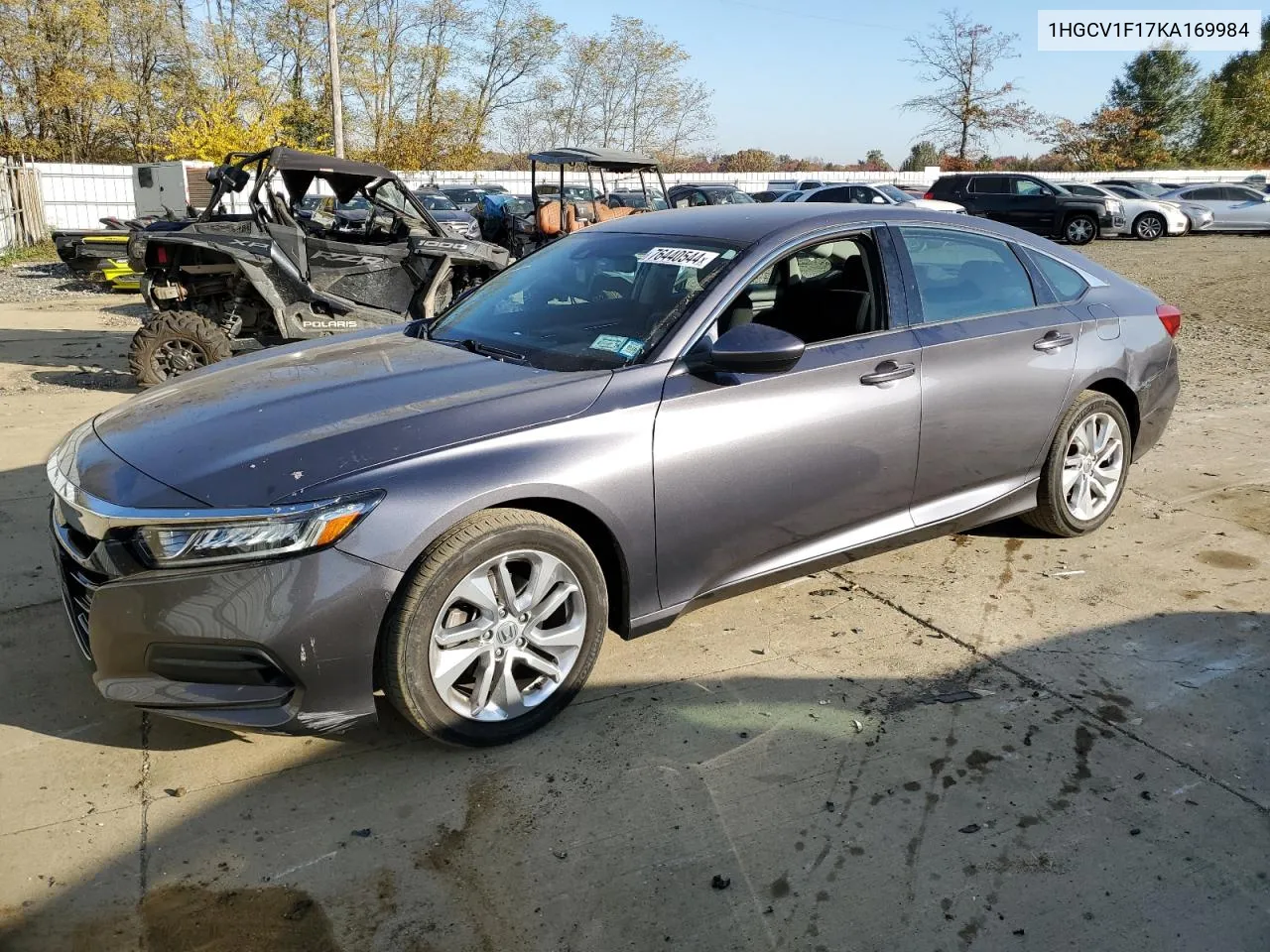 2019 Honda Accord Lx VIN: 1HGCV1F17KA169984 Lot: 76440544