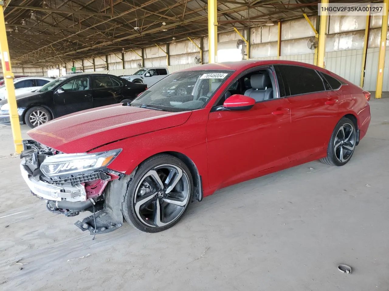 2019 Honda Accord Sport VIN: 1HGCV2F35KA001297 Lot: 76946004