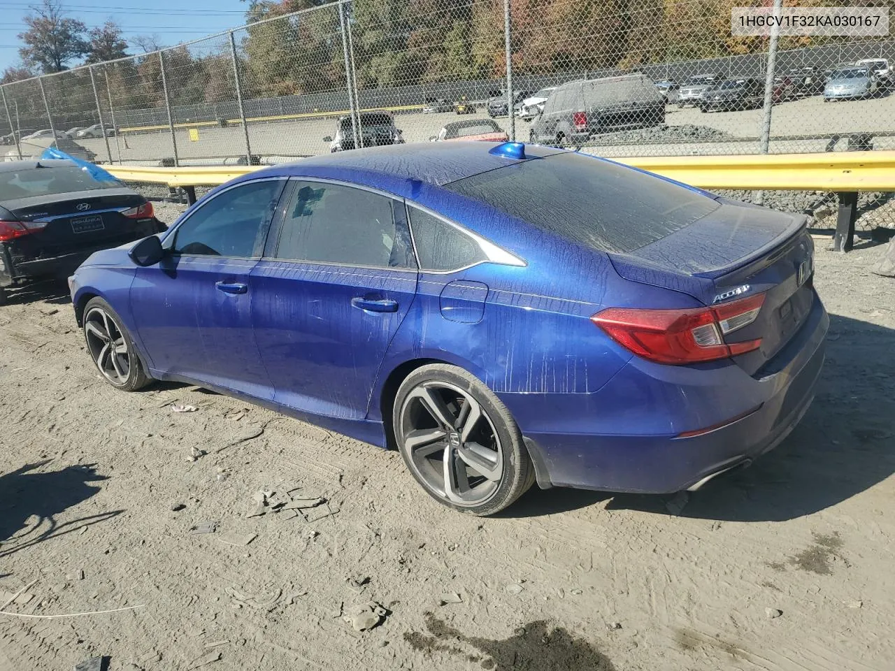 2019 Honda Accord Sport VIN: 1HGCV1F32KA030167 Lot: 76966974