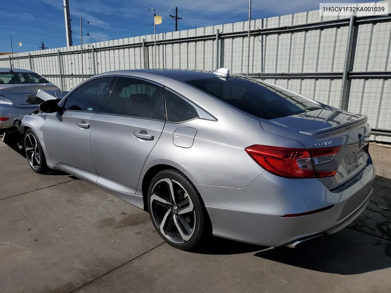 2019 Honda Accord Sport VIN: 1HGCV1F32KA001039 Lot: 77278084