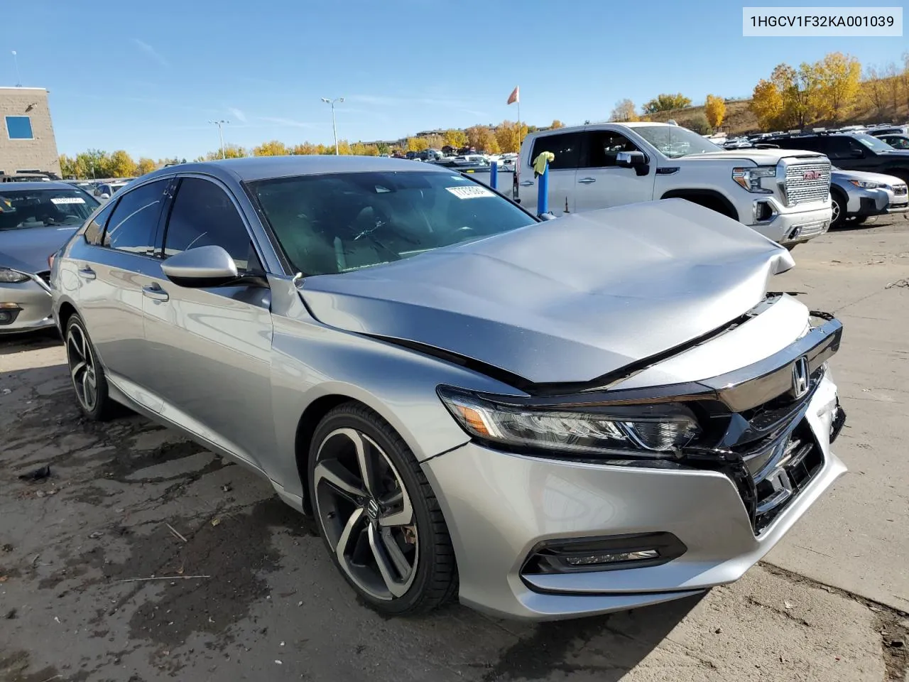 2019 Honda Accord Sport VIN: 1HGCV1F32KA001039 Lot: 77278084