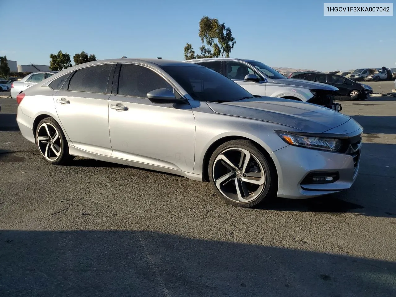 2019 Honda Accord Sport VIN: 1HGCV1F3XKA007042 Lot: 77392654