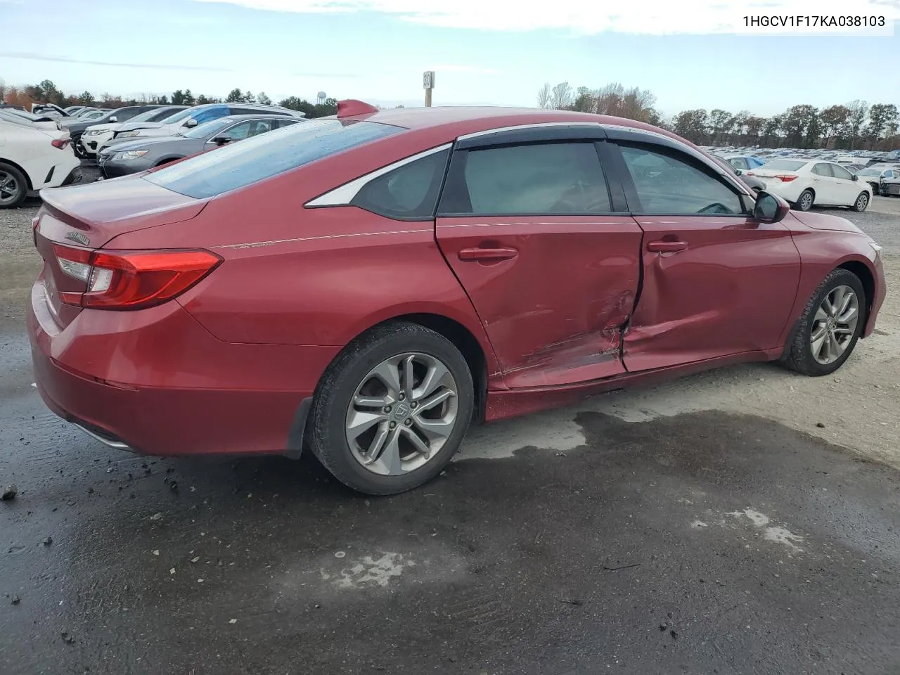 2019 Honda Accord Lx VIN: 1HGCV1F17KA038103 Lot: 77414114