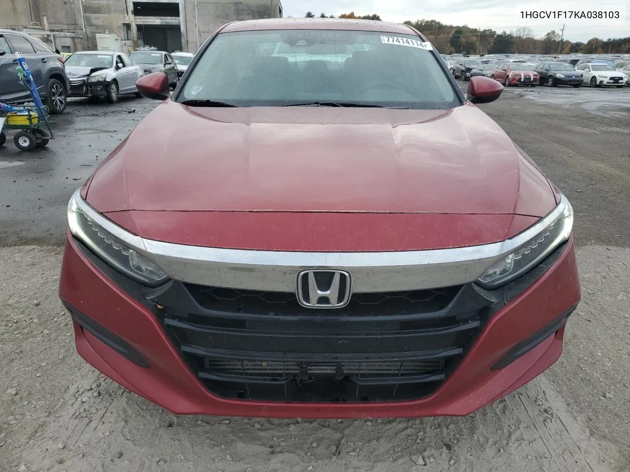 2019 Honda Accord Lx VIN: 1HGCV1F17KA038103 Lot: 77414114