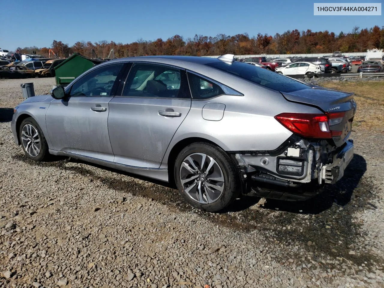 2019 Honda Accord Hybrid Ex VIN: 1HGCV3F44KA004271 Lot: 77422654