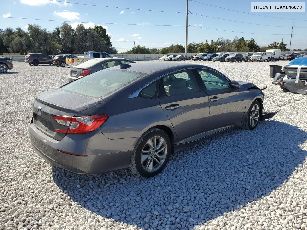 2019 Honda Accord Lx VIN: 1HGCV1F10KA046673 Lot: 77486764