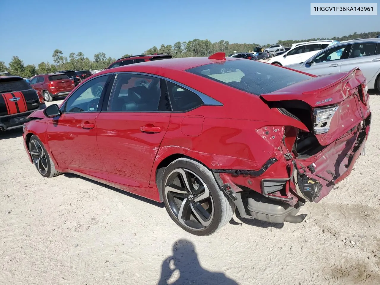 2019 Honda Accord Sport VIN: 1HGCV1F36KA143961 Lot: 77657064