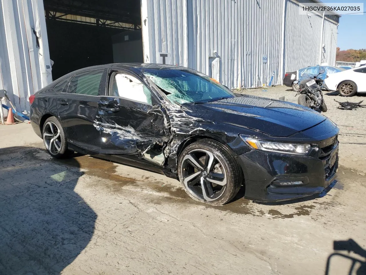 2019 Honda Accord Sport VIN: 1HGCV2F36KA027035 Lot: 77709954