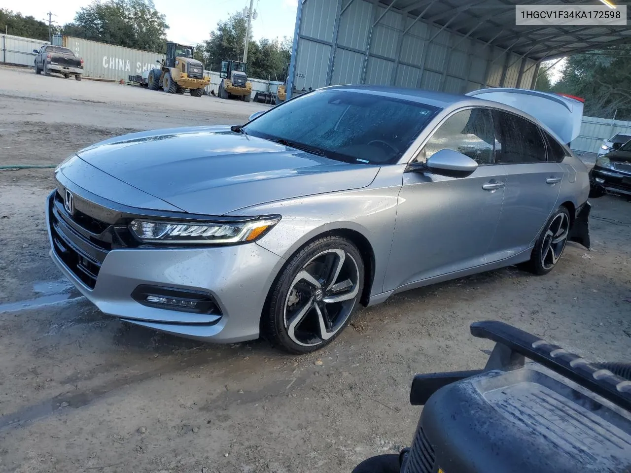 2019 Honda Accord Sport VIN: 1HGCV1F34KA172598 Lot: 78143854