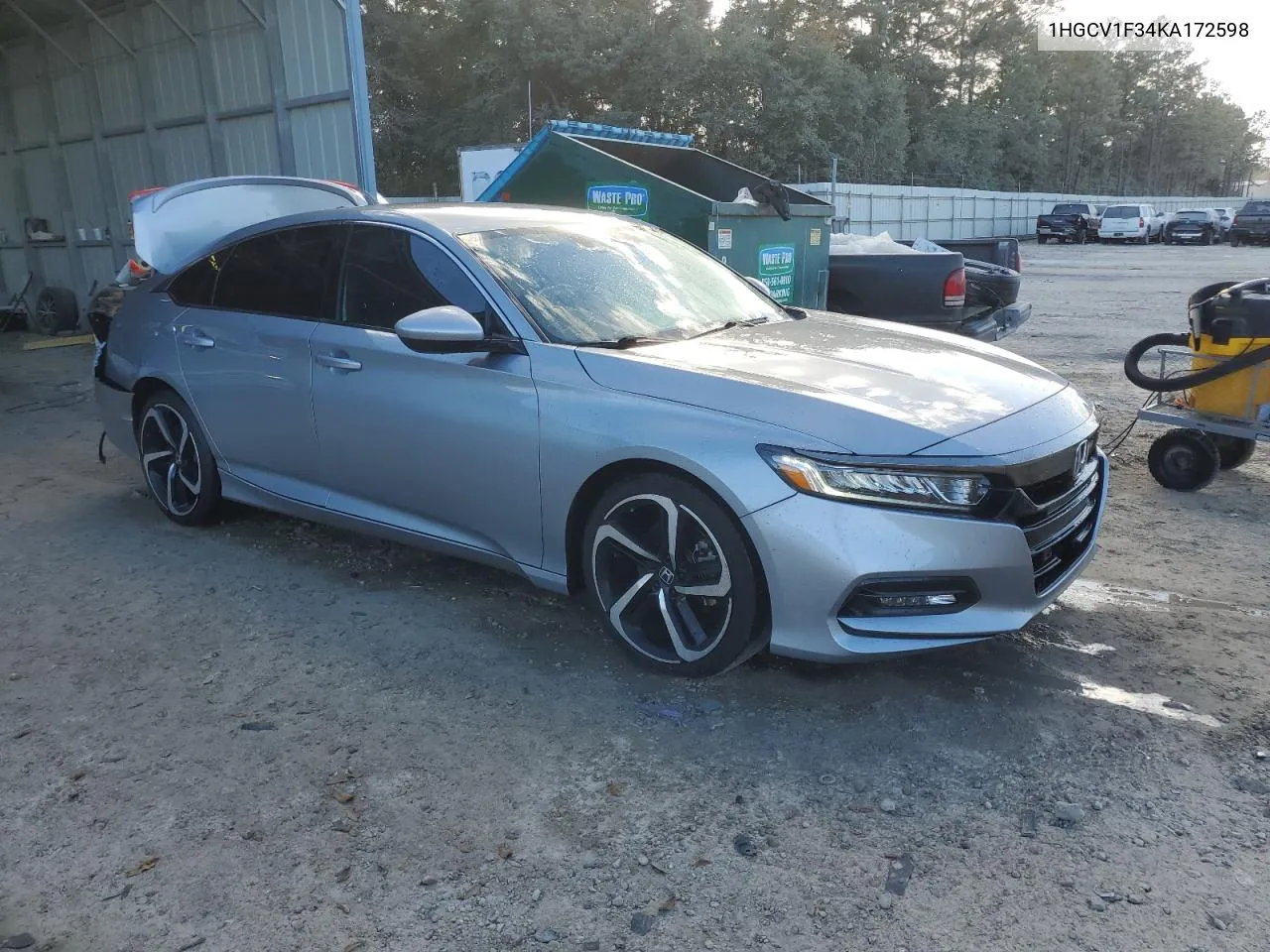 2019 Honda Accord Sport VIN: 1HGCV1F34KA172598 Lot: 78143854