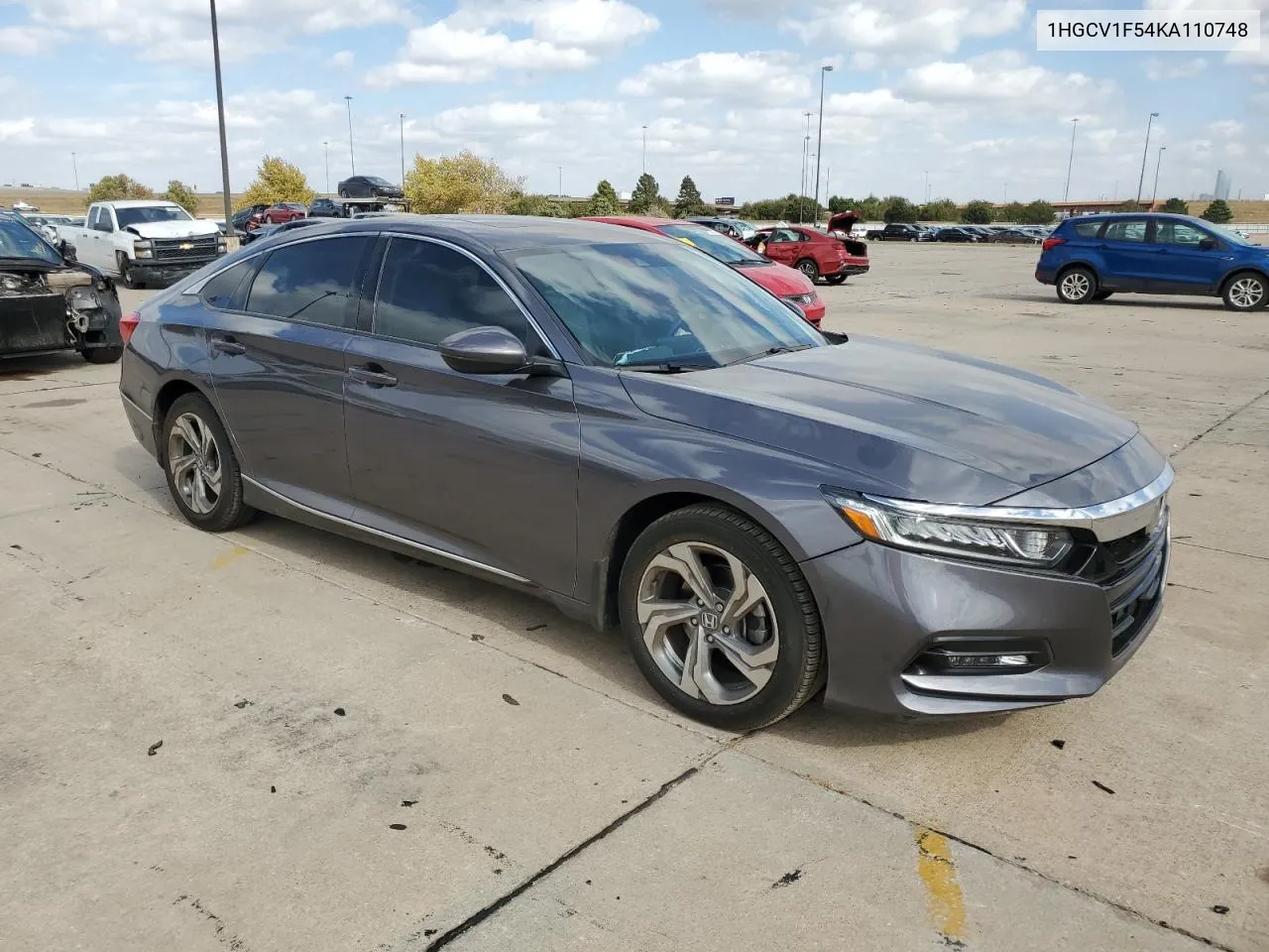 2019 Honda Accord Exl VIN: 1HGCV1F54KA110748 Lot: 78160974