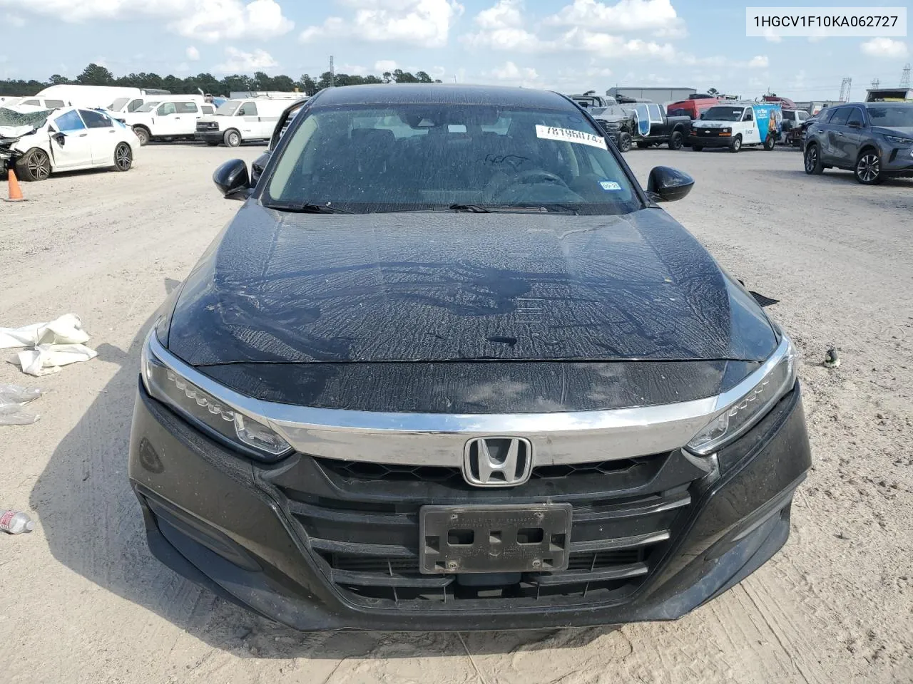 2019 Honda Accord Lx VIN: 1HGCV1F10KA062727 Lot: 78196074