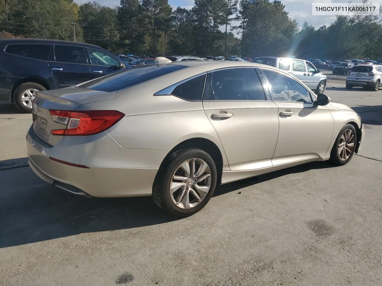 2019 Honda Accord Lx VIN: 1HGCV1F11KA006117 Lot: 78366344