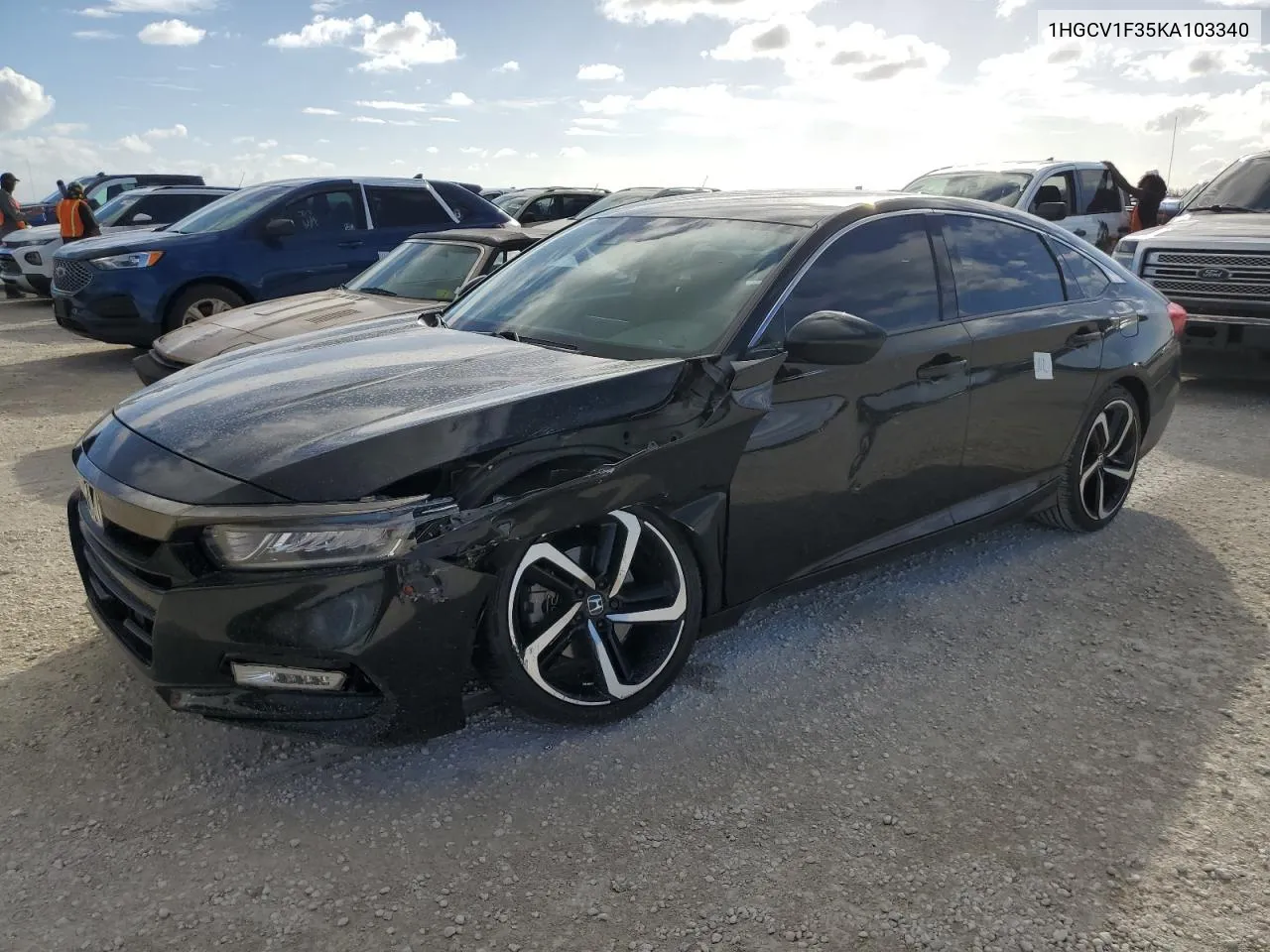 2019 Honda Accord Sport VIN: 1HGCV1F35KA103340 Lot: 78498104