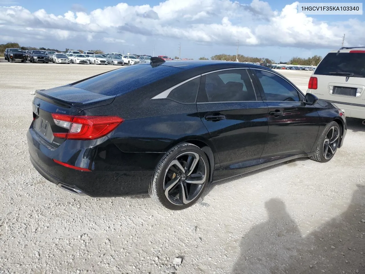 2019 Honda Accord Sport VIN: 1HGCV1F35KA103340 Lot: 78498104