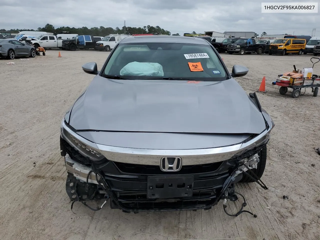 2019 Honda Accord Touring VIN: 1HGCV2F95KA006827 Lot: 78587484