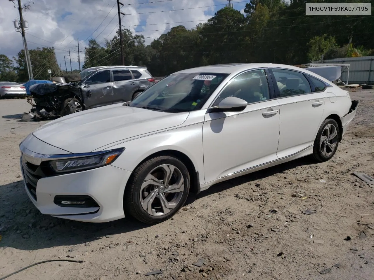 2019 Honda Accord Exl VIN: 1HGCV1F59KA077195 Lot: 79002964