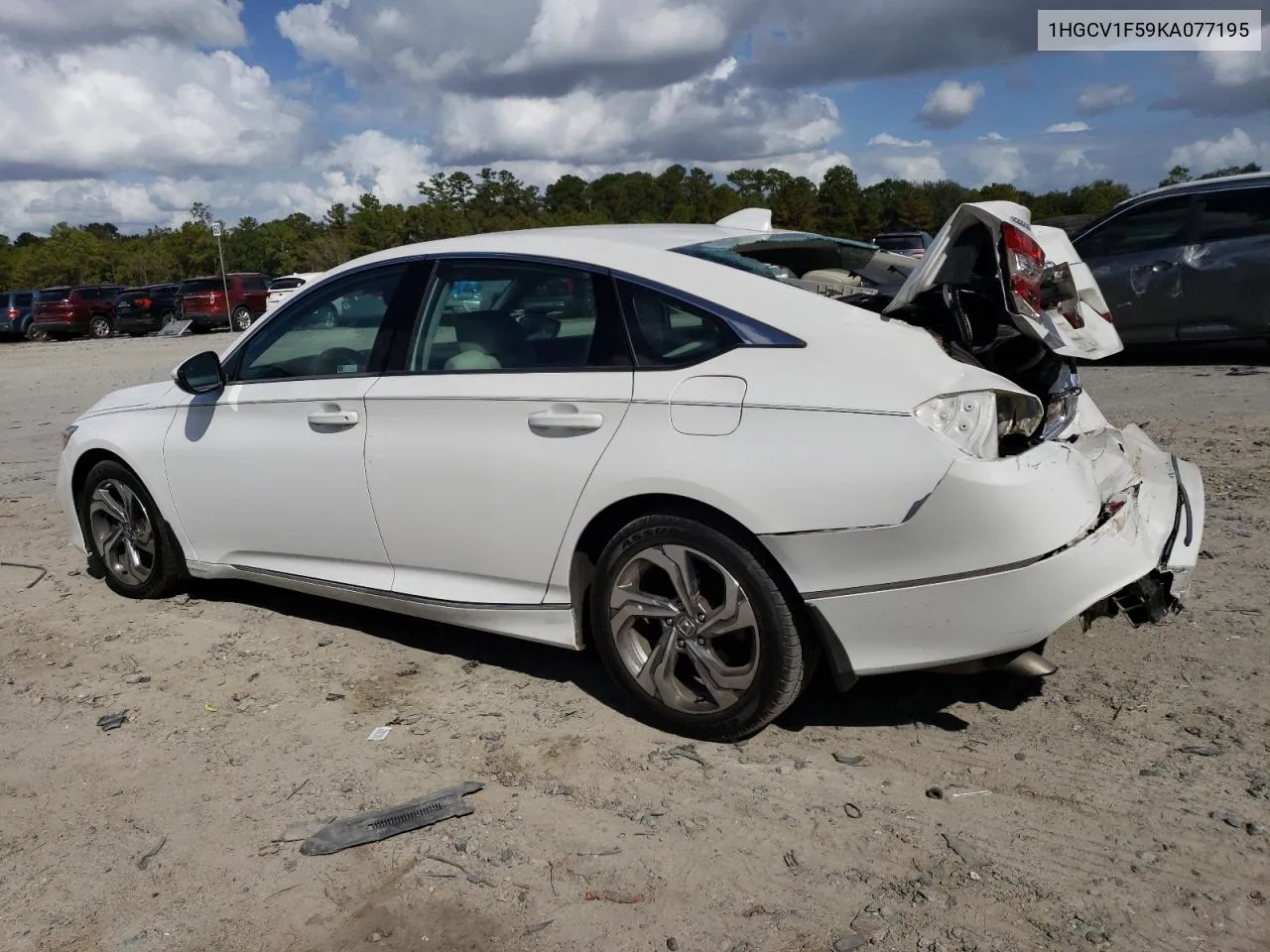 2019 Honda Accord Exl VIN: 1HGCV1F59KA077195 Lot: 79002964