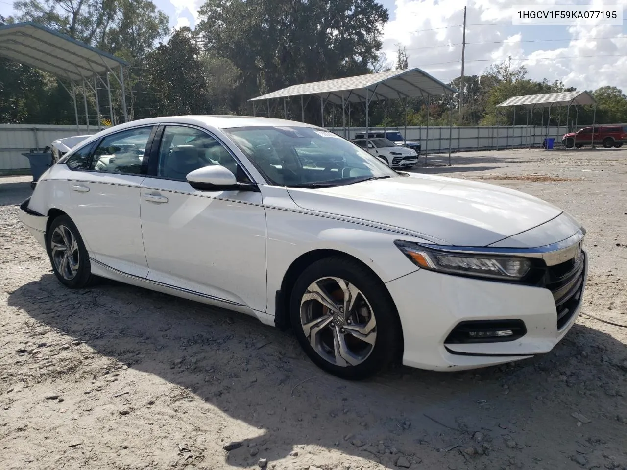 2019 Honda Accord Exl VIN: 1HGCV1F59KA077195 Lot: 79002964