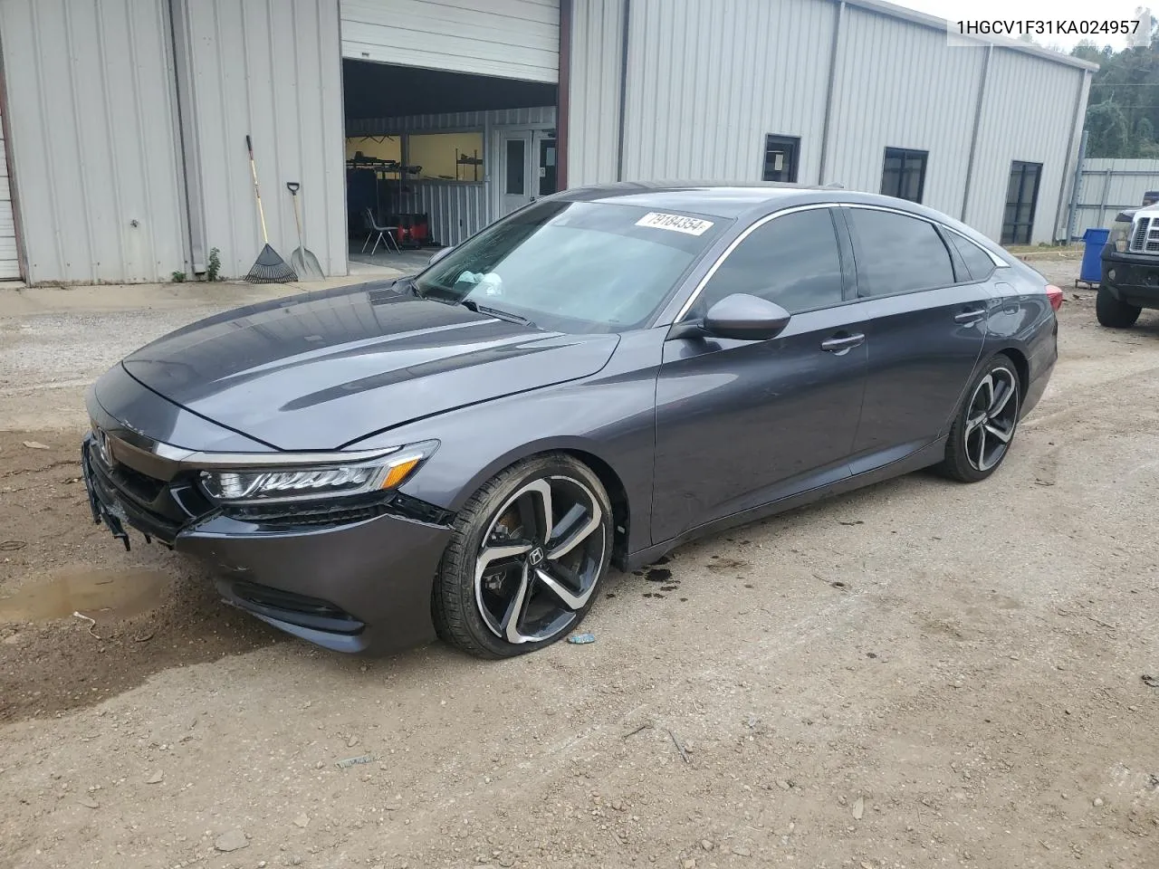 2019 Honda Accord Sport VIN: 1HGCV1F31KA024957 Lot: 79184354