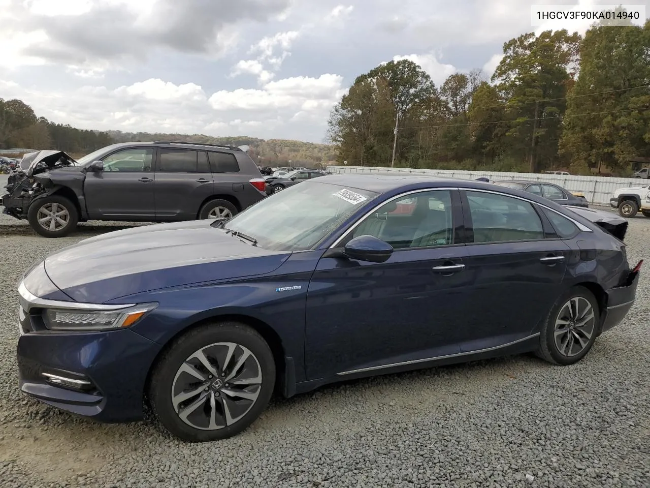 2019 Honda Accord Touring Hybrid VIN: 1HGCV3F90KA014940 Lot: 79539554