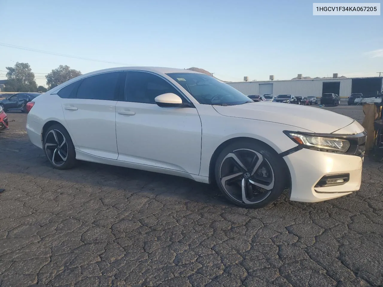 2019 Honda Accord Sport VIN: 1HGCV1F34KA067205 Lot: 79698774