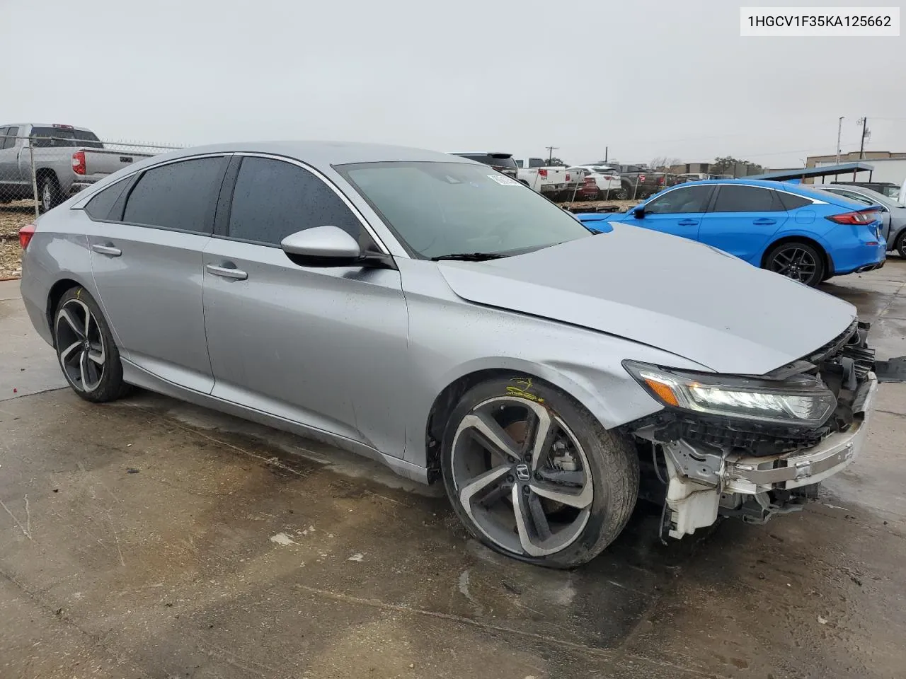 2019 Honda Accord Sport VIN: 1HGCV1F35KA125662 Lot: 80012594