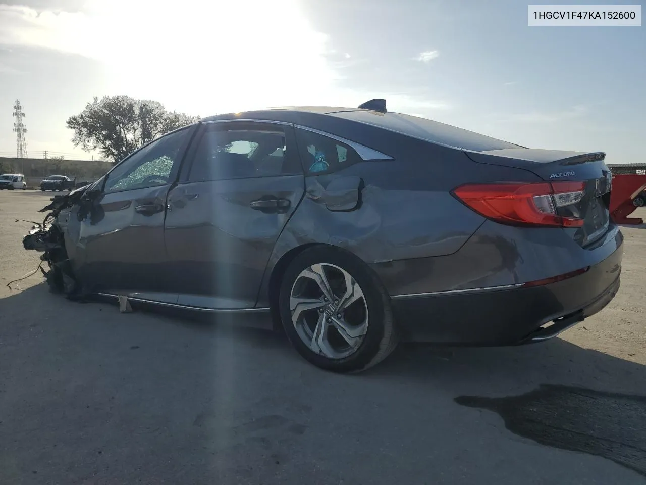 2019 Honda Accord Ex VIN: 1HGCV1F47KA152600 Lot: 80308294