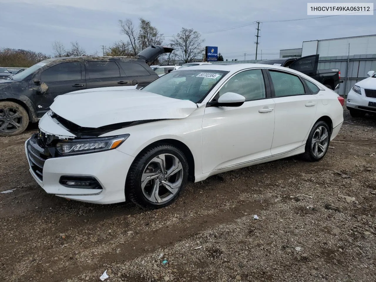 1HGCV1F49KA063112 2019 Honda Accord Ex