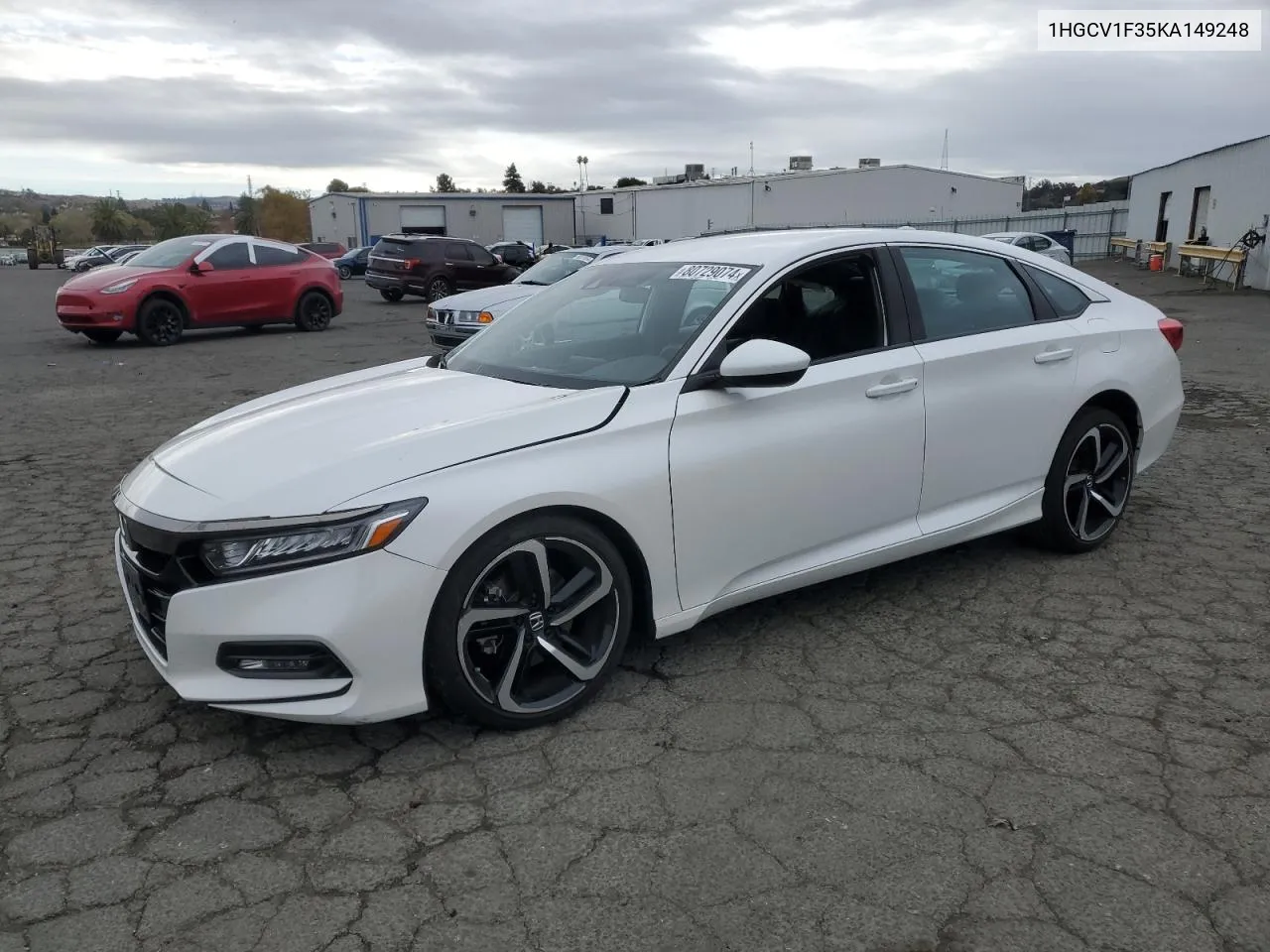 2019 Honda Accord Sport VIN: 1HGCV1F35KA149248 Lot: 80729074