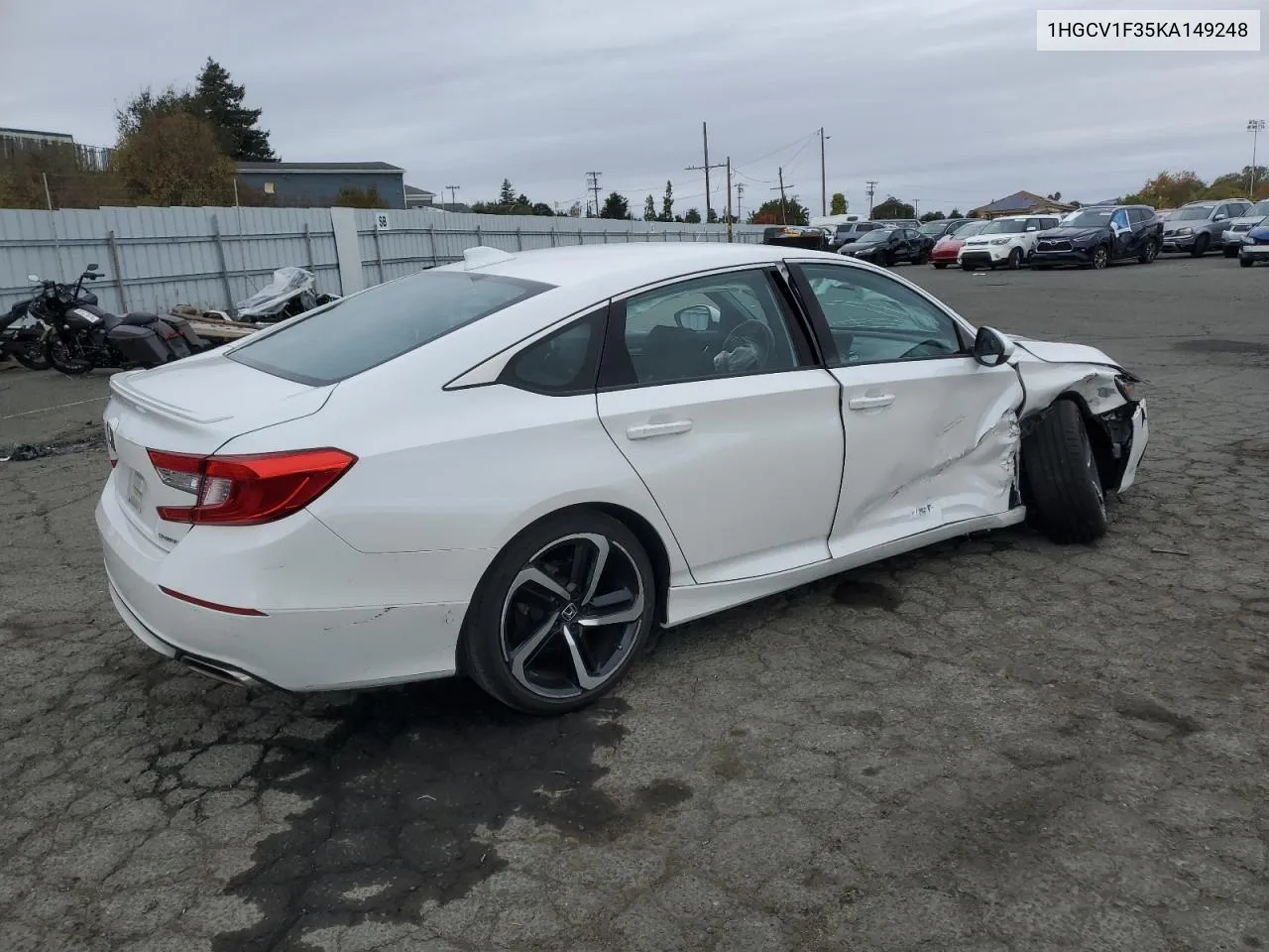 2019 Honda Accord Sport VIN: 1HGCV1F35KA149248 Lot: 80729074