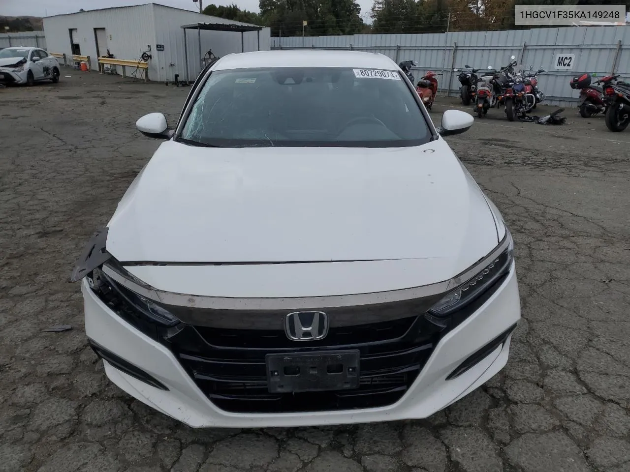 2019 Honda Accord Sport VIN: 1HGCV1F35KA149248 Lot: 80729074