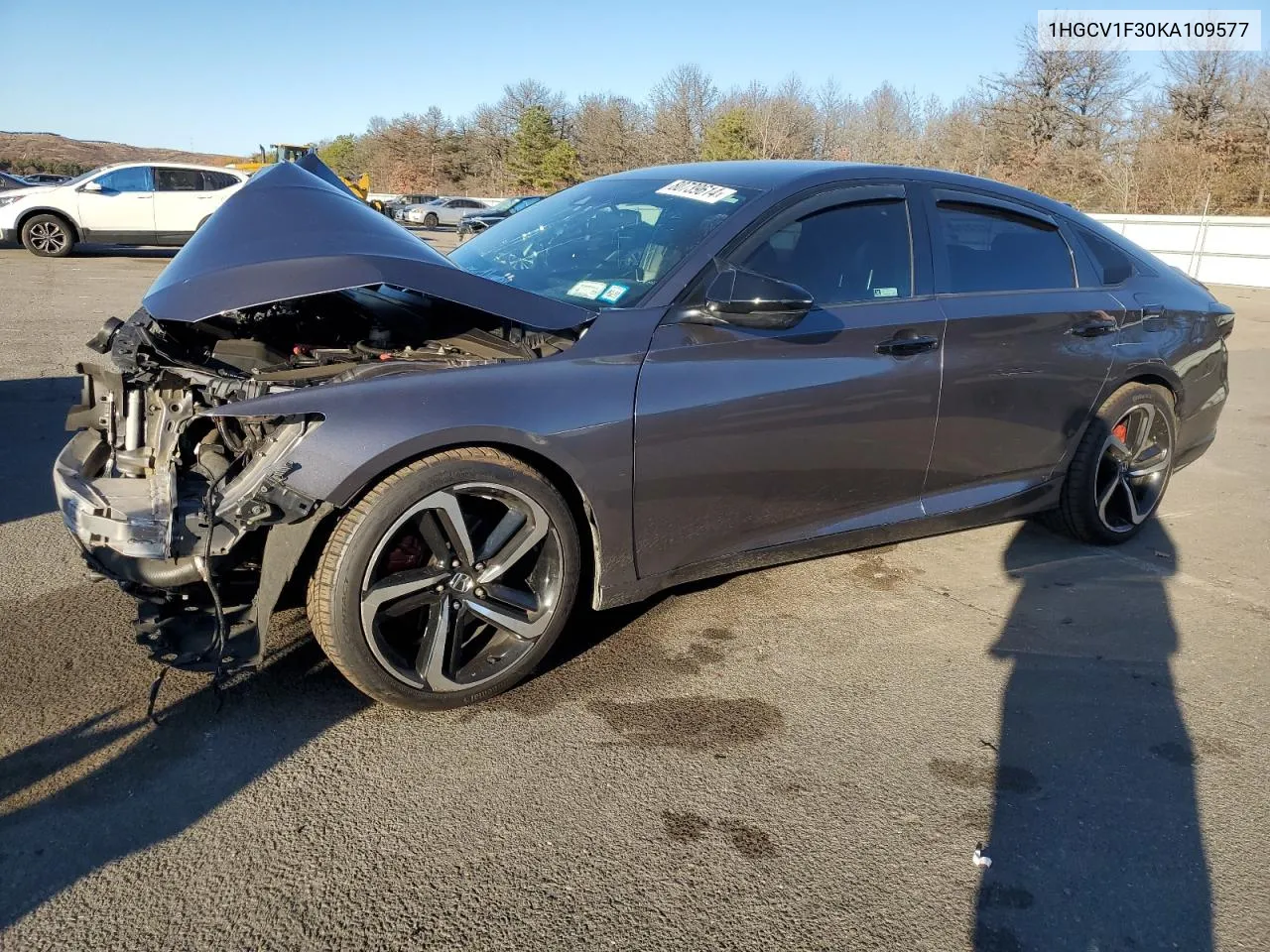 2019 Honda Accord Sport VIN: 1HGCV1F30KA109577 Lot: 80739614