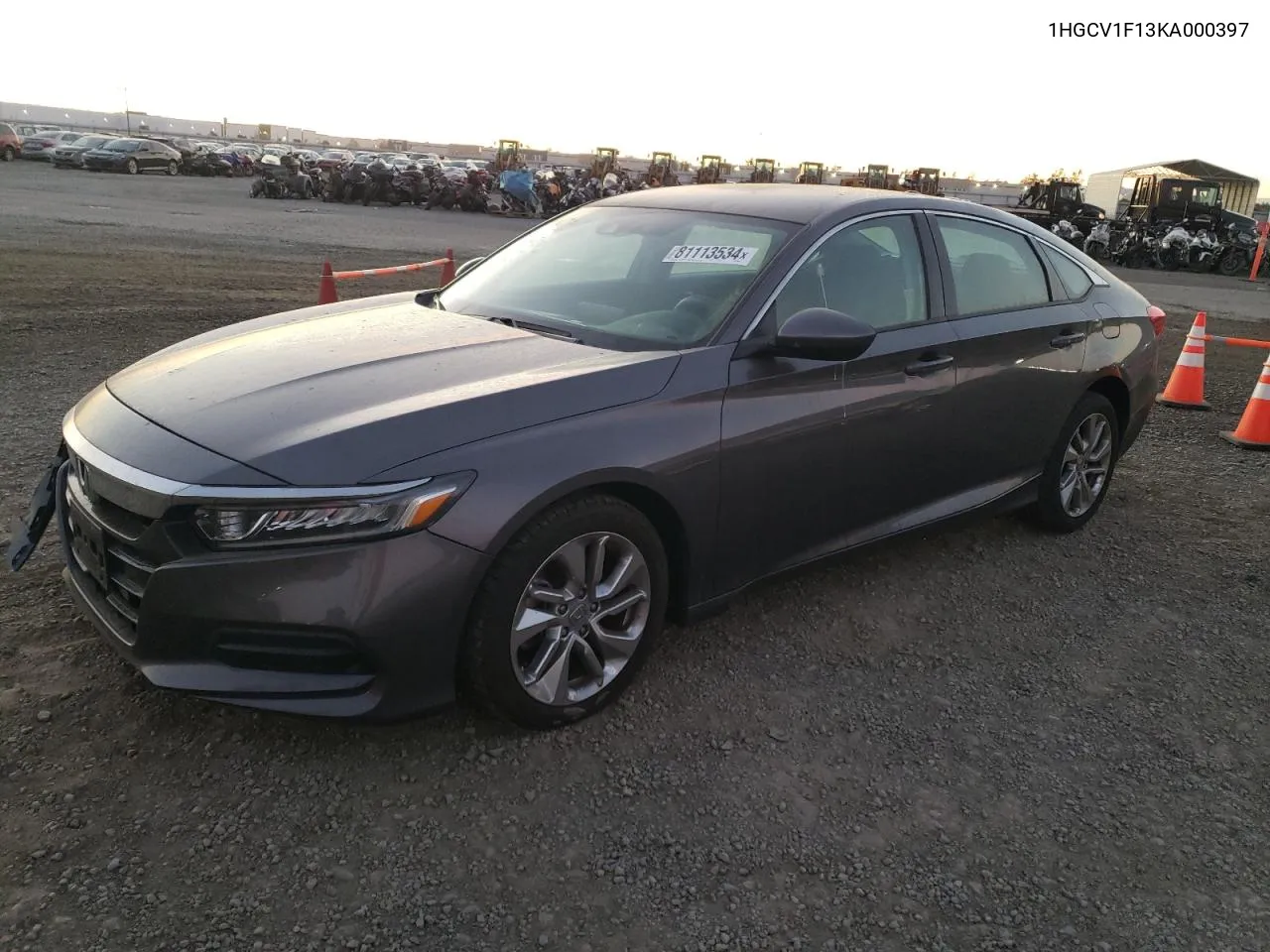 2019 Honda Accord Lx VIN: 1HGCV1F13KA000397 Lot: 81113534