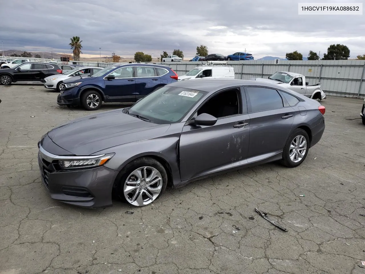 2019 Honda Accord Lx VIN: 1HGCV1F19KA088632 Lot: 81631844