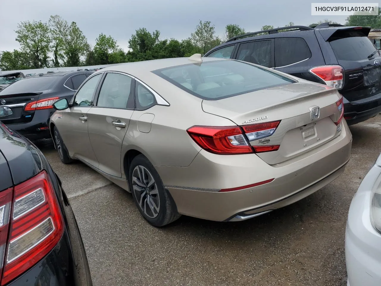 2020 Honda Accord Touring Hybrid VIN: 1HGCV3F91LA012471 Lot: 52316774