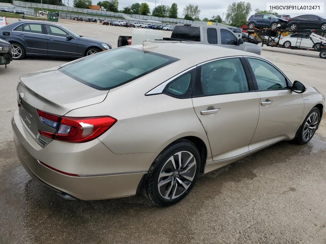 2020 Honda Accord Touring Hybrid VIN: 1HGCV3F91LA012471 Lot: 52316774