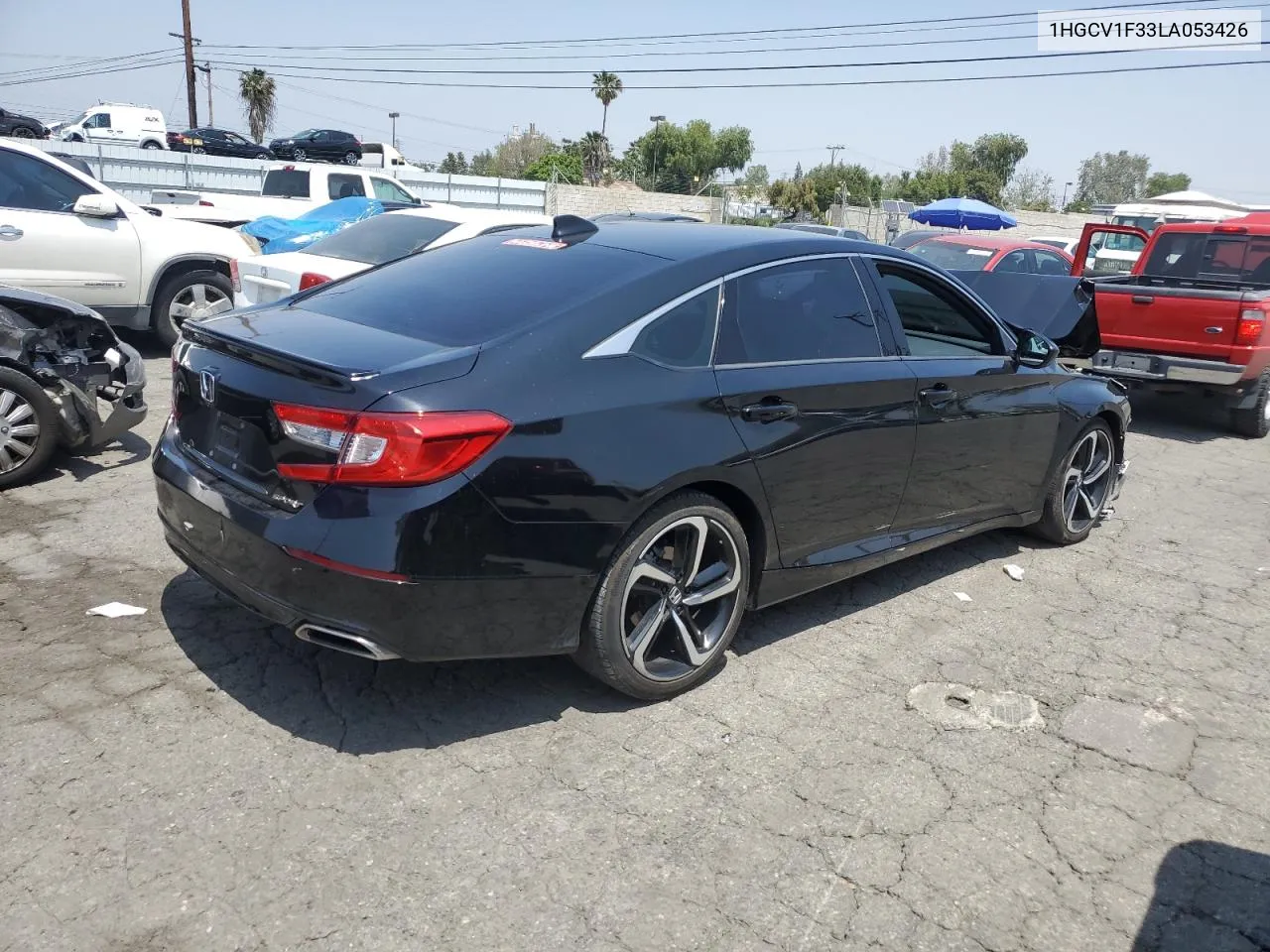 2020 Honda Accord Sport VIN: 1HGCV1F33LA053426 Lot: 53522924