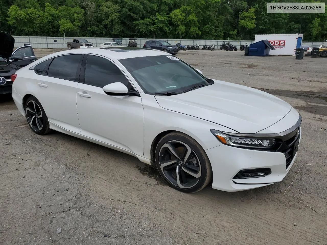 2020 Honda Accord Sport VIN: 1HGCV2F33LA025258 Lot: 53840934