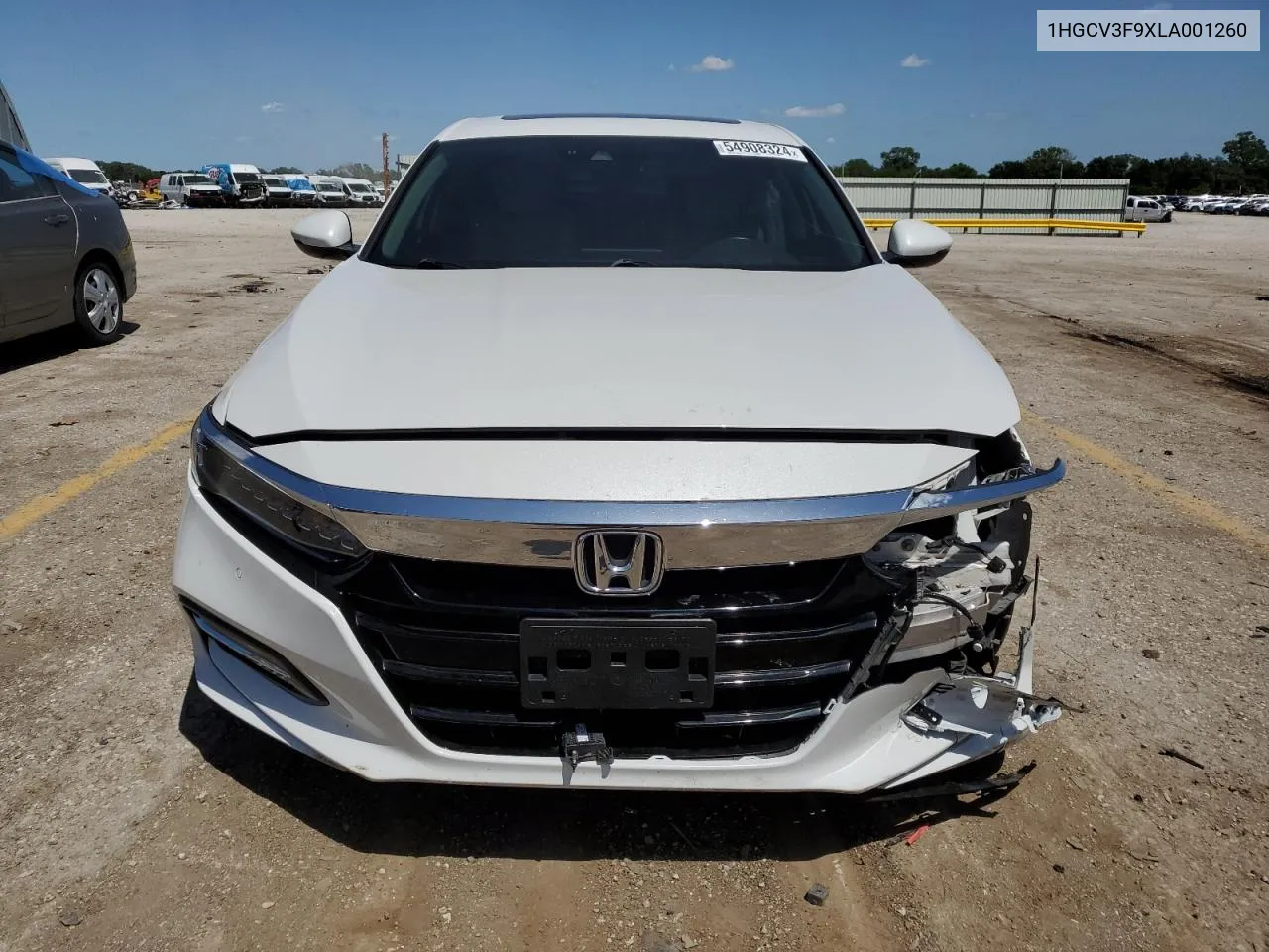 2020 Honda Accord Touring Hybrid VIN: 1HGCV3F9XLA001260 Lot: 54908324