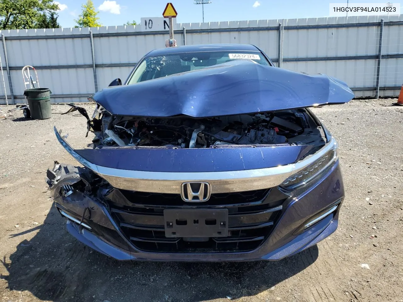 2020 Honda Accord Touring Hybrid VIN: 1HGCV3F94LA014523 Lot: 56832324