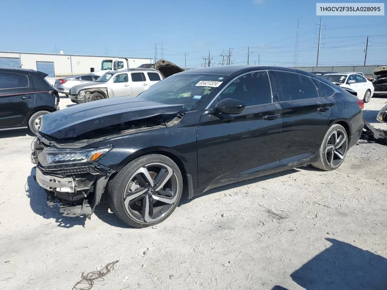 2020 Honda Accord Sport VIN: 1HGCV2F35LA028095 Lot: 65427224