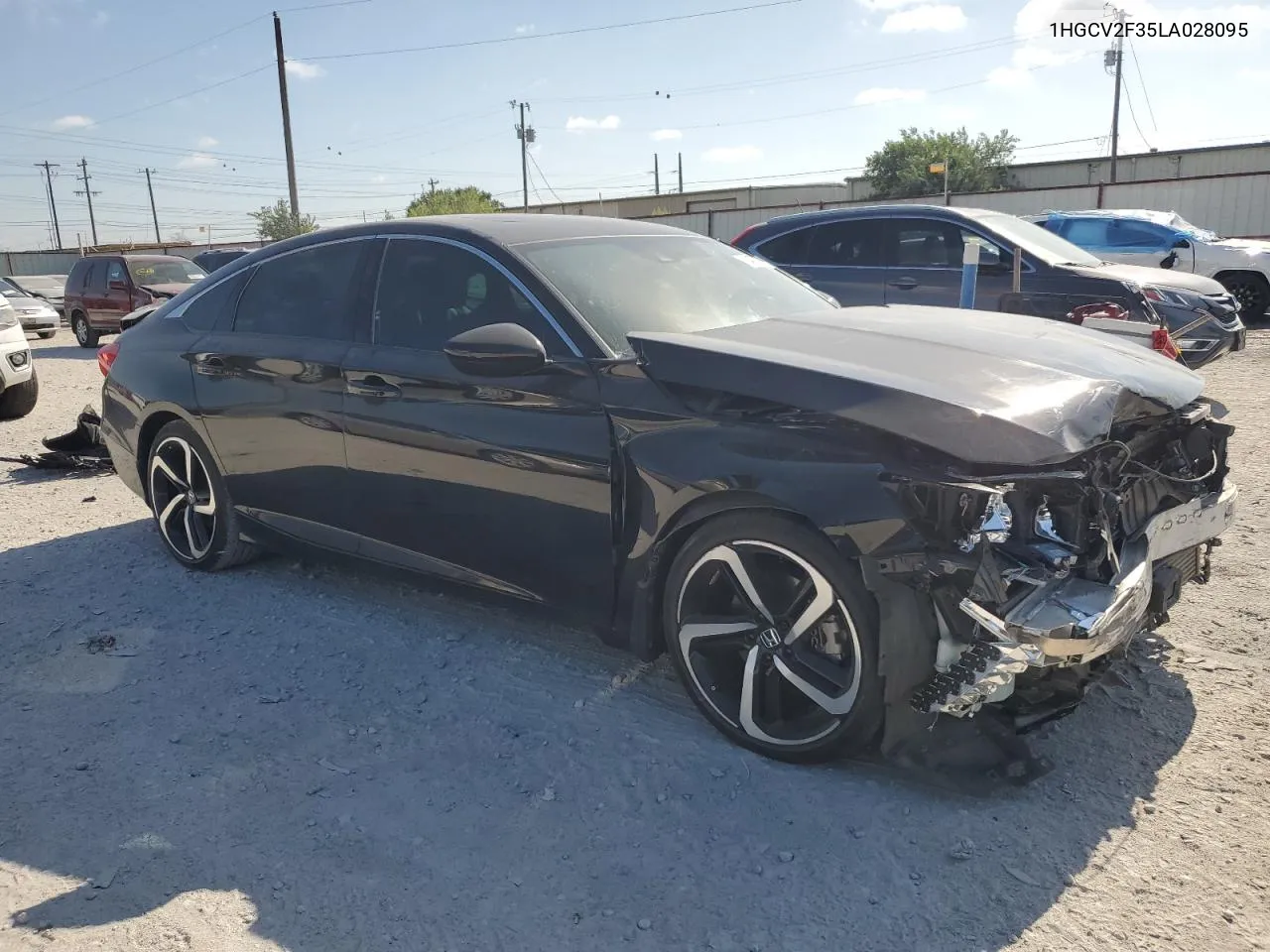 2020 Honda Accord Sport VIN: 1HGCV2F35LA028095 Lot: 65427224